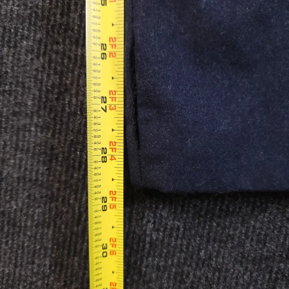 Banana Republic 35x30‎ Vitale Barberis Canonico Flannel 120s Navy Pants *Flaws*